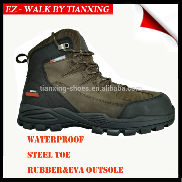 Sapatos de segurança à prova d&#39;água de estilo caminhante com tampa de dedo de aço